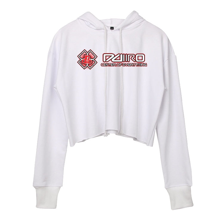 DDIIRO Women's Style Statement Fleece Crop Hoodie