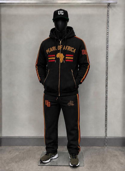 Pearl of Africa Premium Tracksuit Midnight Black Navy