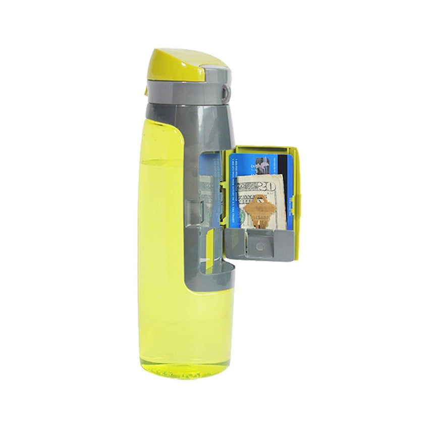 All-in-One Water Bottle + Wallet – Hide Cash, Cards & Keys While You Train