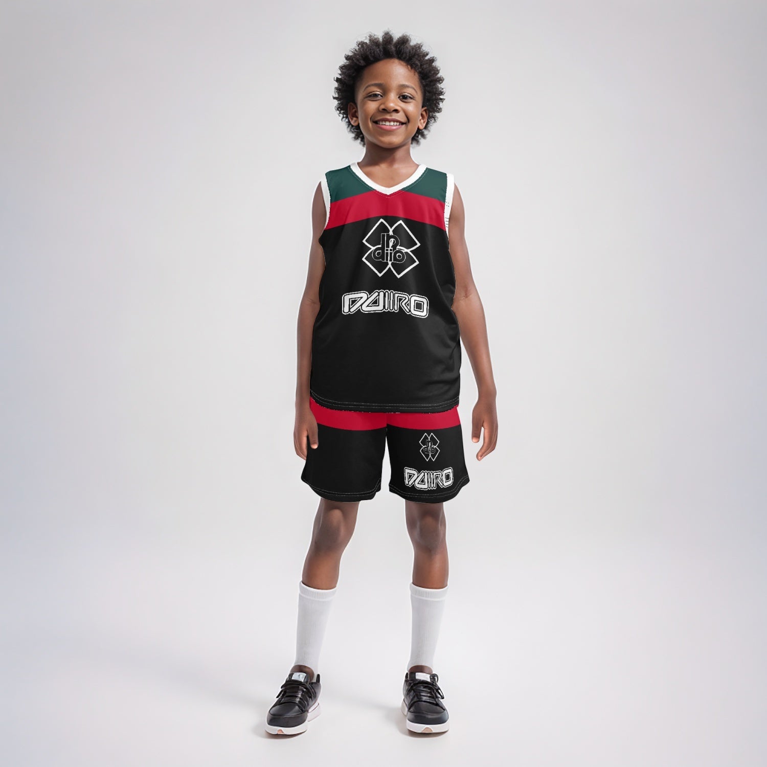 Kids Basketball Jersey Set Ddiiro