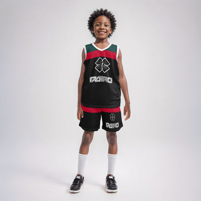 Kids Basketball Jersey Set Ddiiro