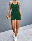 Scoop Neck Romper with Pockets