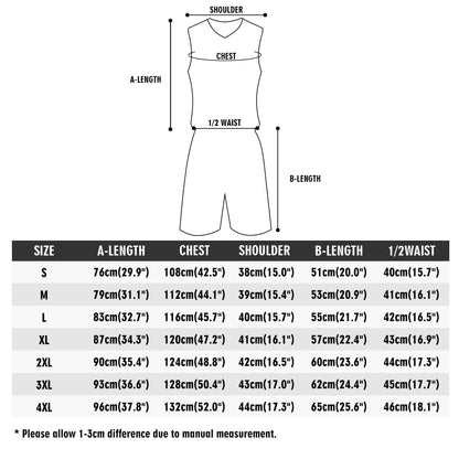 Adult Basketball Sports Uniform Jersey & Shorts