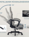 Ergonomic Gaming Chair with Footrest and Lumbar Support