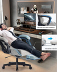 Ergonomic Gaming Chair with Footrest and Lumbar Support