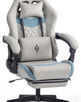 Ergonomic Gaming Chair with Footrest and Lumbar Support