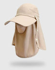 Men Bucket Hat with Shawl and Face Cover