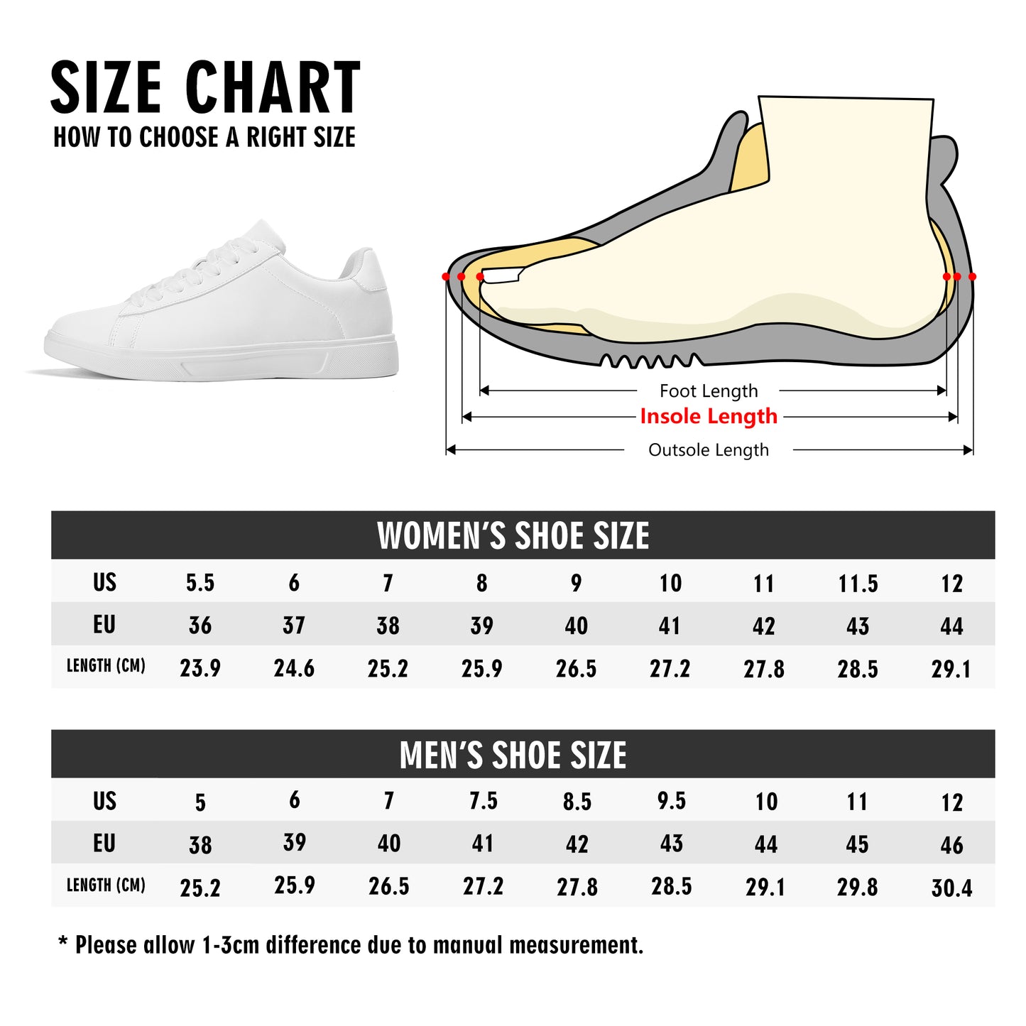 DDIIRO Lightweight Low Top Leather Sneaker