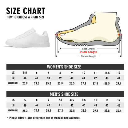 DDIIRO Lightweight Low Top Leather Sneaker