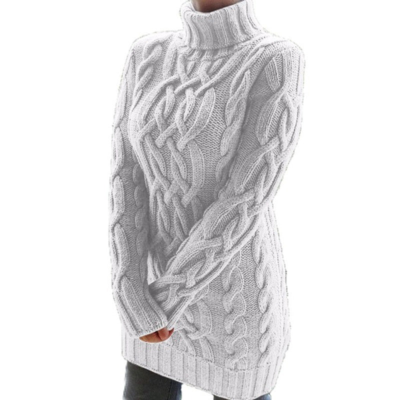 Vintage Lapel Sweater Dress