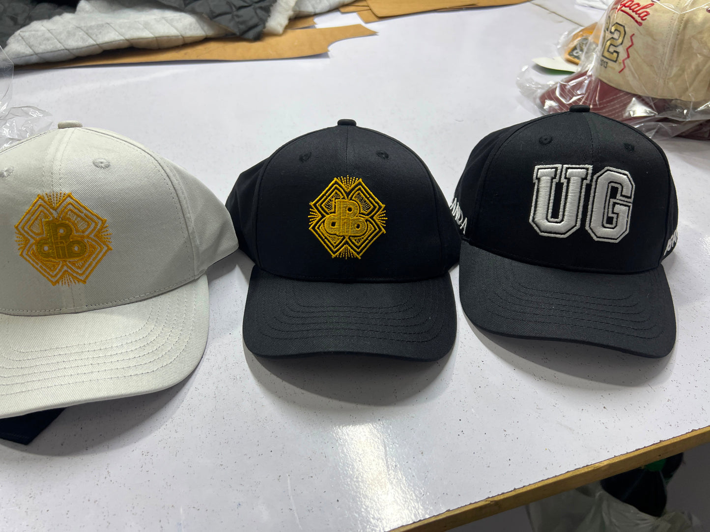 DDIIRO™ Heritage Gold Logo Snapback Cap – Black & White