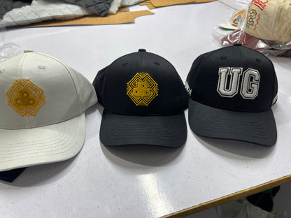 DDIIRO™ Heritage Gold Logo Snapback Cap – Black & White