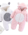 Cozy Hooded Baby Rompers