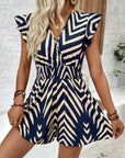 Surplice Cap Sleeve Romper