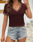 V-Neck Short Sleeve T-Shirt