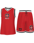 Men's V Neck Basketball Suit