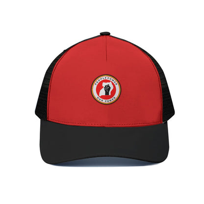 Unisex Trucker Hat With Black Half-mesh