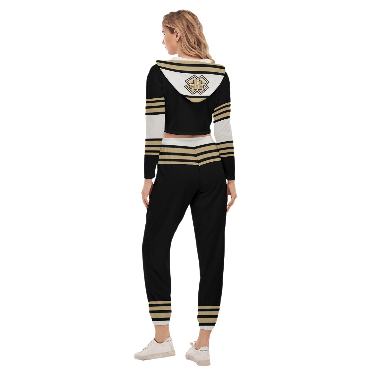 Cropped Hoodie Sports Set