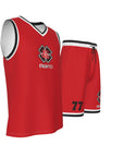 Men's V Neck Basketball Suit