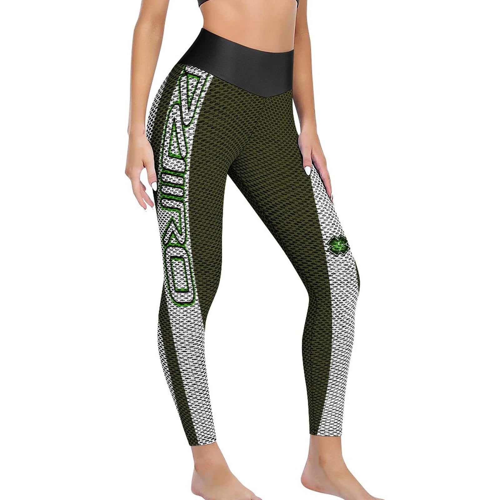 Honeycomb Textured Yoga Pants for Women