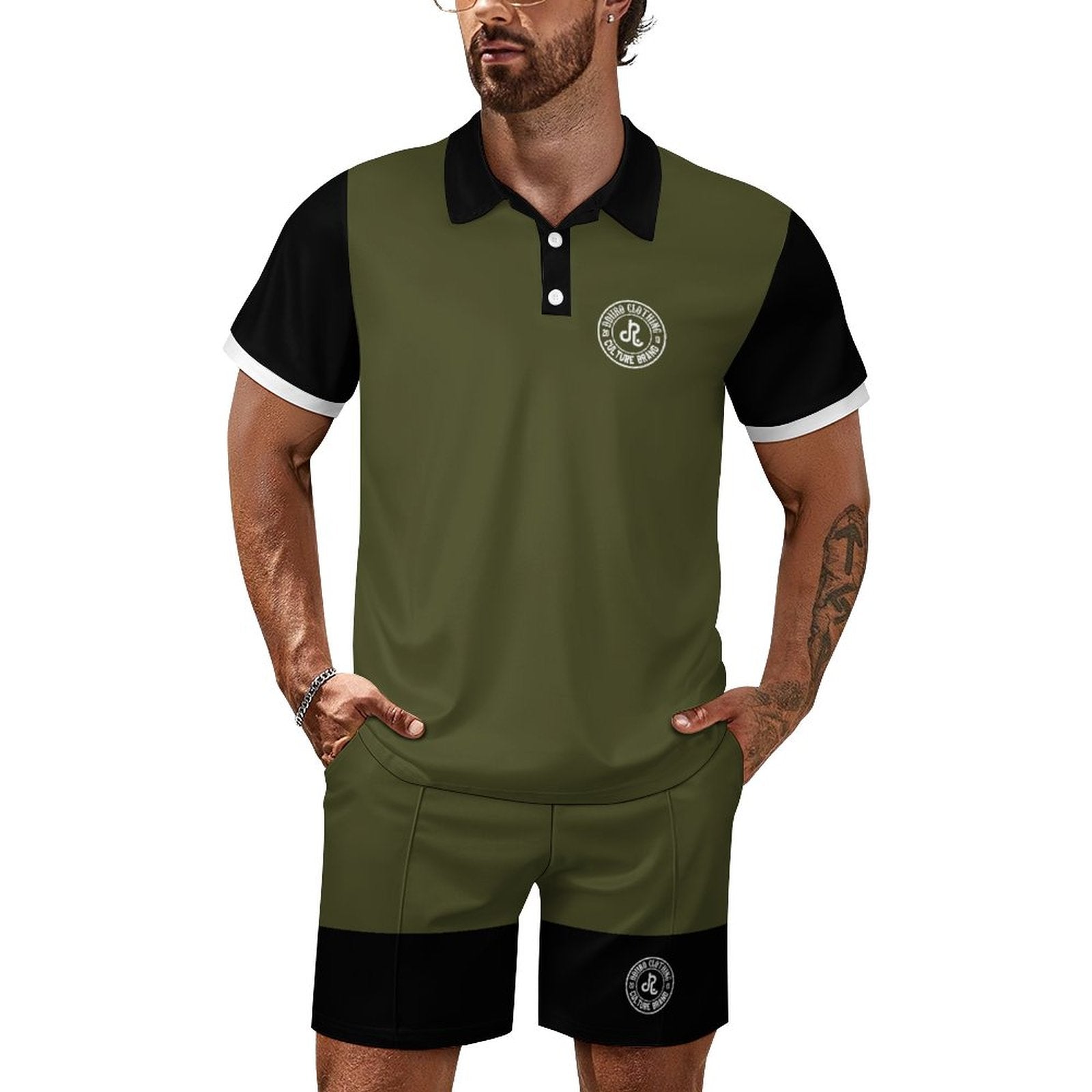 Short Sleeve Men's POLO Shirt Set