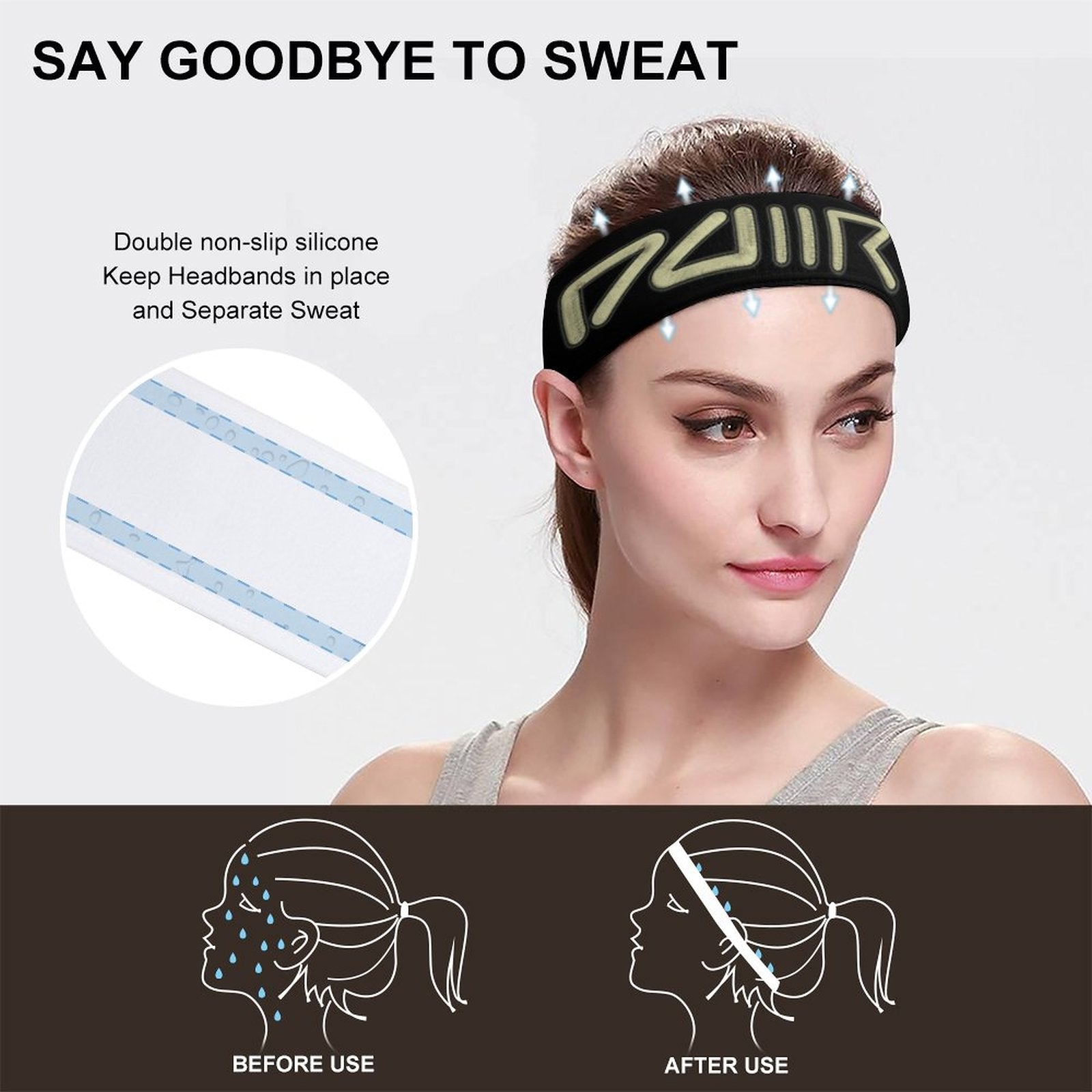 DDIIRO Sports Headband