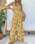 Full Size Spaghetti Strap Wide Leg Jumpsuit