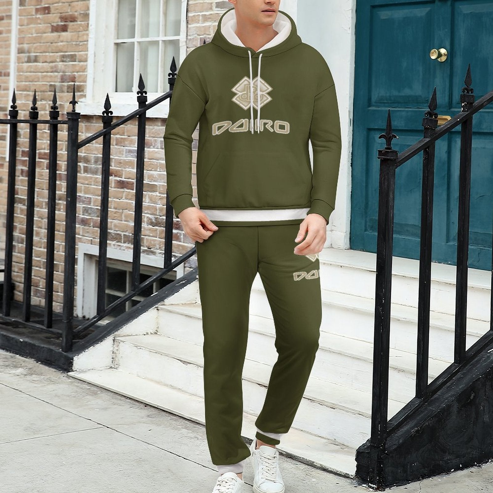 Imitation Cotton Hoodie &amp; Joggers Set