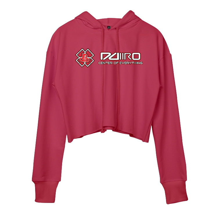DDIIRO Women's Style Statement Fleece Crop Hoodie