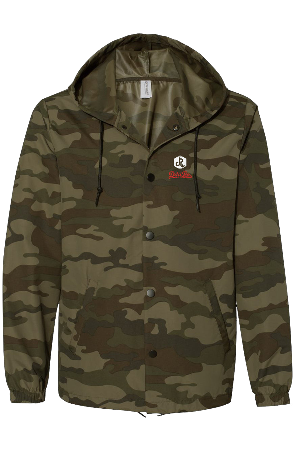 Forest Camo Water-Resistant Windbreaker