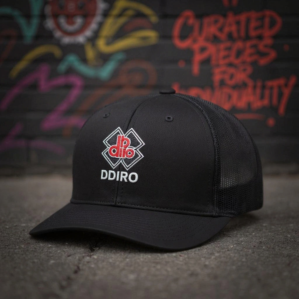 DDIIRO Six Panel Retro Trucker Cap