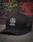 DDIIRO Six Panel Retro Trucker Cap