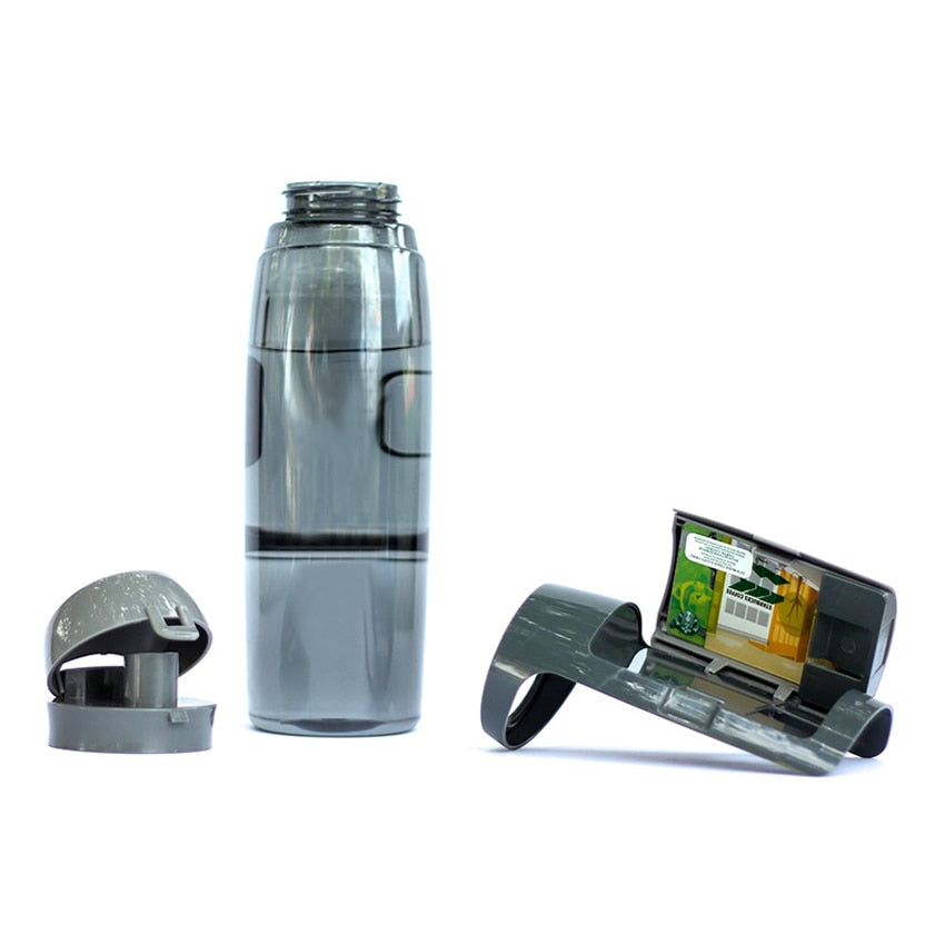 All-in-One Water Bottle + Wallet – Hide Cash, Cards & Keys While You Train