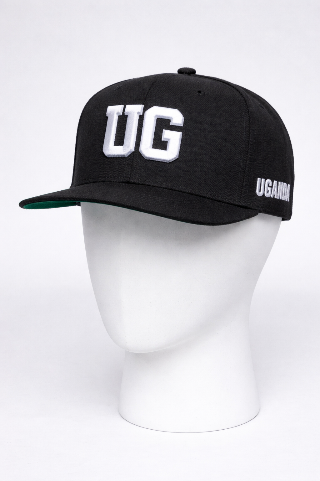 DDIIRO™ UG Uganda Heritage Snapback Cap – Black & White