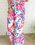 Printed Wide Leg Pants