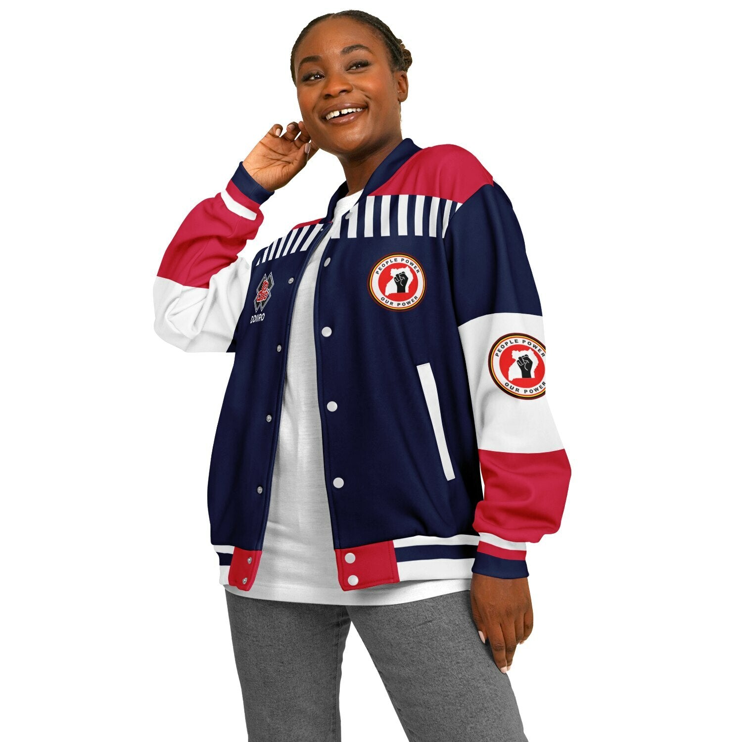 DDIIRO Varsity Jacket Power in Style