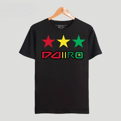 DDIIRO 3-Star Rasta Tee 🌟🔥 | Bold Streetwear Statement