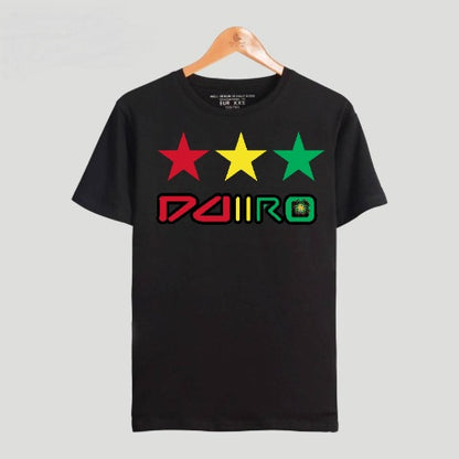 DDIIRO 3-Star Rasta Tee 🌟🔥 | Bold Streetwear Statement