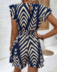 Surplice Cap Sleeve Romper