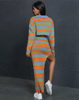 Y2K Striped Knitted