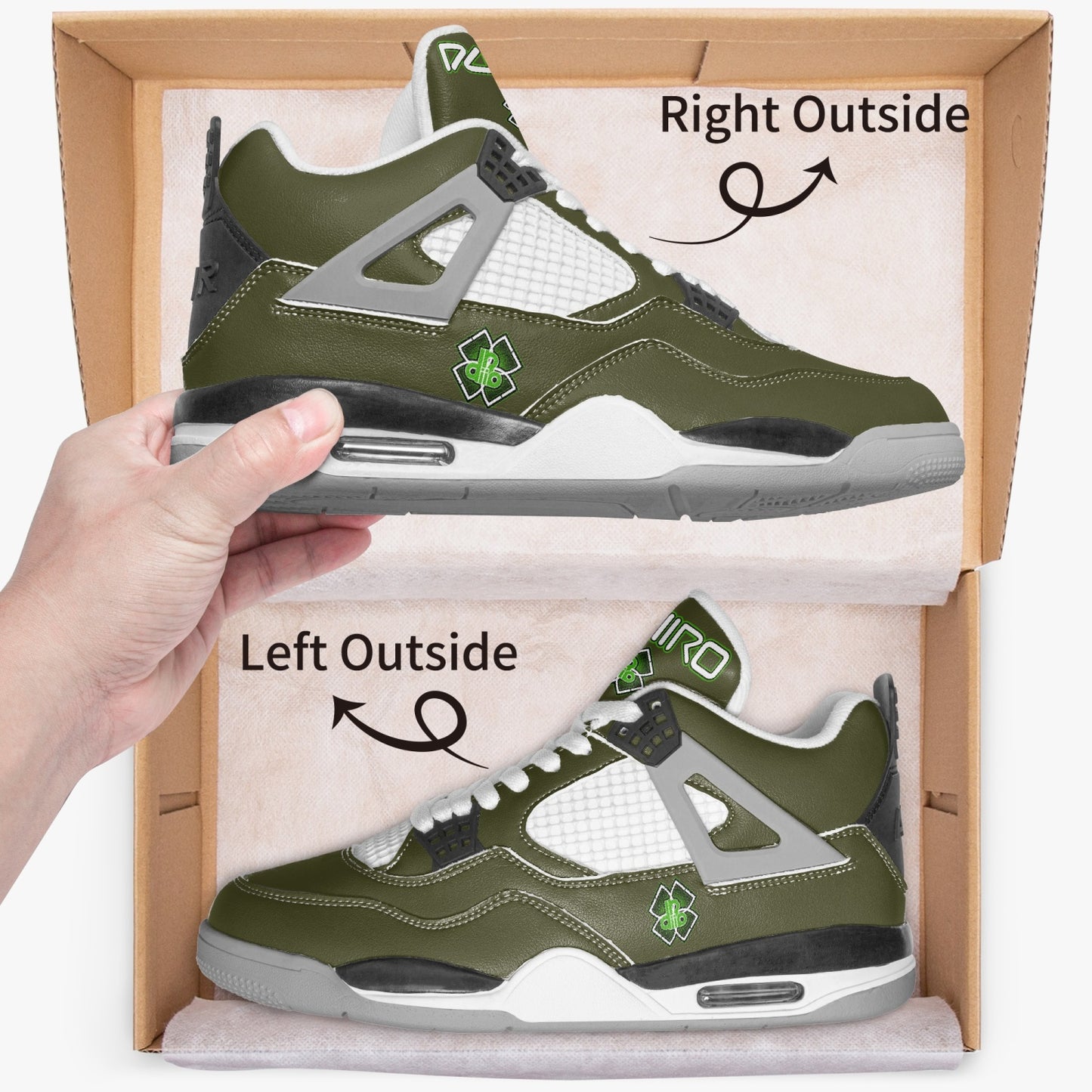 Basketball Sneakers -Gray Sole