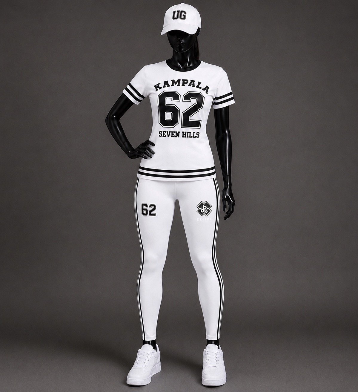 KAMPALA 62 Seven Hills Women’s Performance Set – Black & White