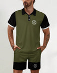 Short Sleeve Men's POLO Shirt Set