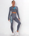 DDIIRO Leggings and Long Sleeve Bra