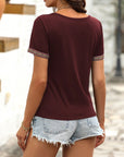 V-Neck Short Sleeve T-Shirt