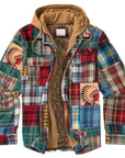 Men's Autumn Winter Plaid Shirt Jacket – Long Sleeve, Thick Collar, Outdoor Travel Coat