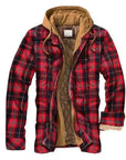 Men's Autumn Winter Plaid Shirt Jacket – Long Sleeve, Thick Collar, Outdoor Travel Coat