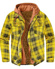 Men's Autumn Winter Plaid Shirt Jacket – Long Sleeve, Thick Collar, Outdoor Travel Coat