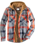 Men's Autumn Winter Plaid Shirt Jacket – Long Sleeve, Thick Collar, Outdoor Travel Coat