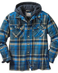 Men's Autumn Winter Plaid Shirt Jacket – Long Sleeve, Thick Collar, Outdoor Travel Coat